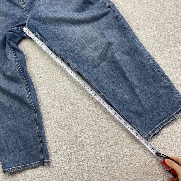 Abercrombie Fitch The Ankle Straight Ultra High Rise Blue Jeans Women’s 34/18S - Picture 6 of 11